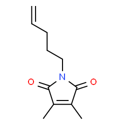 ChemSpider 2D Image | 3,4-Dimethyl-1-(4-penten-1-yl)-1H-pyrrole-2,5-dione | C11H15NO2