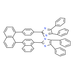ChemSpider 2D Image | 4,4',5,5'-tetraphenylspiro[3,6-diazaheptacyclo[19.6.2.2~8,11~.1~12,16~.0~2,6~.0~20,30~.0~22,27~]dotriaconta-1(27),2,4,8,10,12,14,16(30),17,19,21,23,25,28,31-pentadecaene-7,2'-imidazole] | C56H36N4
