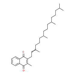 ChemSpider 2D Image | 2-Methyl-3-(3,7,11,15-tetramethyl-2-hexadecen-1-yl)-1,4-naphthoquinone | C31H46O2