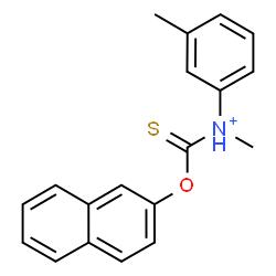 ChemSpider 2D Image | N,3-Dimethyl-N-[(2-naphthyloxy)carbonothioyl]anilinium | C19H18NOS