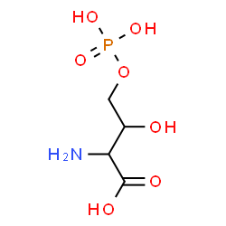 ChemSpider 2D Image | 4-(Phosphonooxy)threonine | C4H10NO7P