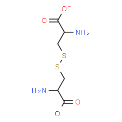 ChemSpider 2D Image | 3,3'-Disulfanediylbis(2-aminopropanoate) | C6H10N2O4S2