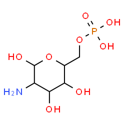 ChemSpider 2D Image | 2-Amino-2-deoxy-6-O-phosphonohexopyranose | C6H14NO8P