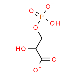ChemSpider 2D Image | 2-Hydroxy-3-[(hydroxyphosphinato)oxy]propanoate | C3H5O7P