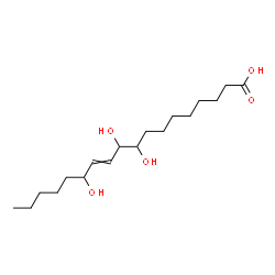 ChemSpider 2D Image | 9,10,13-Trihydroxy-11-octadecenoic acid | C18H34O5