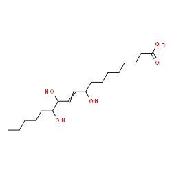 ChemSpider 2D Image | 9,12,13-Trihydroxy-10-octadecenoic acid | C18H34O5