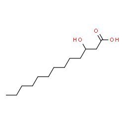 ChemSpider 2D Image | 3-Hydroxytridecanoic acid | C13H26O3