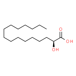 ChemSpider 2D Image | (S)-2-hydroxypalmitic acid | C16H32O3