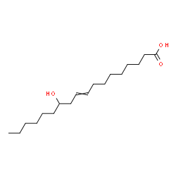 ChemSpider 2D Image | 12-Hydroxy-9-octadecenoic acid | C18H34O3
