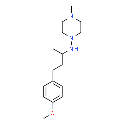 ChemSpider 2D Image | N-[4-(4-Methoxyphenyl)-2-butanyl]-4-methyl-1-piperazinamine | C16H27N3O