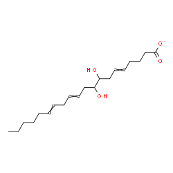 ChemSpider 2D Image | 8,9-Dihydroxy-5,11,14-icosatrienoate | C20H33O4