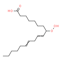 ChemSpider 2D Image | 8-Hydroperoxy-9,12-octadecadienoic acid | C18H32O4
