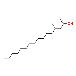 ChemSpider 2D Image | 3-Methylpentadecanoic acid | C16H32O2