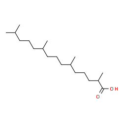 ChemSpider 2D Image | 2,6,10,14-Tetramethylpentadecanoic acid | C19H38O2