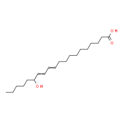 ChemSpider 2D Image | 15-Hydroxy-11,13-icosadienoic acid | C20H36O3