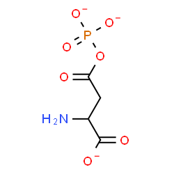 ChemSpider 2D Image | 2-Amino-4-oxo-4-(phosphonatooxy)butanoate | C4H5NO7P