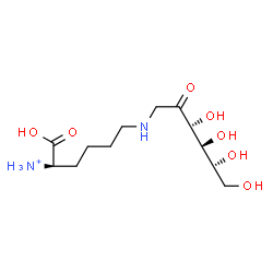ChemSpider 2D Image | 1-[(5-Ammonio-5-carboxylatopentyl)ammonio]-1-deoxyhex-2-ulose | C12H25N2O7
