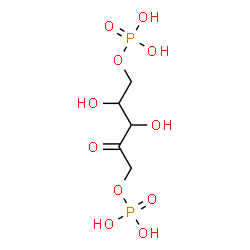 ChemSpider 2D Image | 1,5-Di-O-phosphonopent-2-ulose | C5H12O11P2