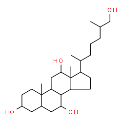 ChemSpider 2D Image | Cholestane-3,7,12,26-tetrol | C27H48O4