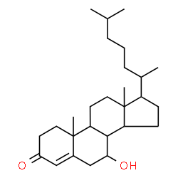 ChemSpider 2D Image | 7-Hydroxycholest-4-en-3-one | C27H44O2