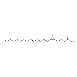 ChemSpider 2D Image | 4-[3-(1,3,5,8-Tetradecatetraen-1-yl)-2-oxiranyl]butanoic acid | C20H30O3