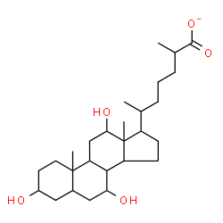 ChemSpider 2D Image | 3,7,12-Trihydroxycholestan-26-oate | C27H45O5