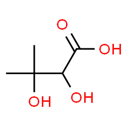 ChemSpider 2D Image | 2,3-Dihydroxy-3-methylbutanoic acid | C5H10O4