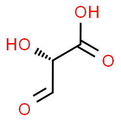 ChemSpider 2D Image | (2S)-2-Hydroxy-3-oxopropanoic acid | C3H4O4
