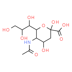 ChemSpider 2D Image | 5-N-Acetyl-Alpha-D-Neuraminic Acid | C11H19NO9