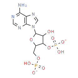 ChemSpider 2D Image | 9-[3,5-Bis-O-(hydroxyphosphinato)pentofuranosyl]-9H-purin-6-amine | C10H13N5O10P2