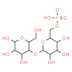 ChemSpider 2D Image | 4-O-[6-O-(Hydroxyphosphinato)hexopyranosyl]hexopyranosato(3-) | C12H22O14P
