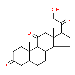 ChemSpider 2D Image | 21-Hydroxypregnane-3,11,20-trione | C21H30O4
