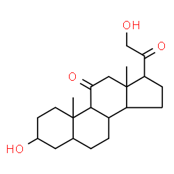 ChemSpider 2D Image | 3,21-Dihydroxypregnane-11,20-dione | C21H32O4
