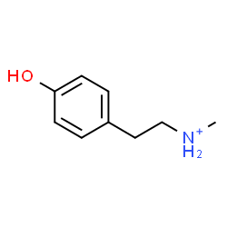 ChemSpider 2D Image | 2-(4-Hydroxyphenyl)-N-methylethanaminiumato | C9H14NO