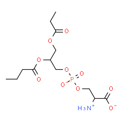 ChemSpider 2D Image | 2-Ammonio-5-oxido-10-oxo-8-[(propionyloxy)methyl]-4,6,9-trioxa-5-phosphatridecan-1-oate 5-oxide | C13H23NO10P