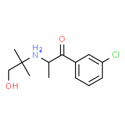 ChemSpider 2D Image | 1-(3-Chlorophenyl)-N-(1-hydroxy-2-methyl-2-propanyl)-1-oxo-2-propanaminium | C13H19ClNO2