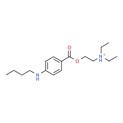 ChemSpider 2D Image | 2-{[4-(Butylamino)benzoyl]oxy}-N,N-diethylethanaminiumato | C17H29N2O2