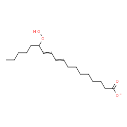 ChemSpider 2D Image | 13-Hydroperoxy-9,11-octadecadienoate | C18H31O4
