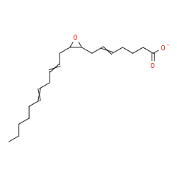 ChemSpider 2D Image | 7-[3-(2,5-Undecadien-1-yl)-2-oxiranyl]-5-heptenoatato | C20H31O3