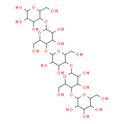 ChemSpider 2D Image | Hexopyranosyl-(1->4)hexopyranosyl-(1->4)hexopyranosyl-(1->4)hexopyranosyl-(1->4)hexopyranosato(2-) | C30H52O26