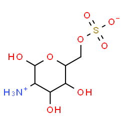 ChemSpider 2D Image | 2-Ammonio-2-deoxy-6-O-sulfonatohexopyranose | C6H13NO8S