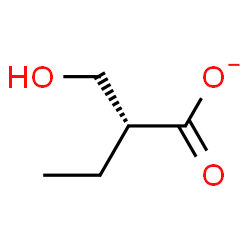 ChemSpider 2D Image | 2-(Hydroxymethyl)butanoate | C5H9O3