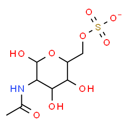 ChemSpider 2D Image | 2-Acetamido-2-deoxy-6-O-sulfonatohexopyranose | C8H14NO9S