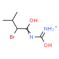 ChemSpider 2D Image | [(2-Bromo-3-methylbutanoyl)amino](oxo)methanaminium | C6H12BrN2O2
