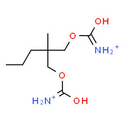 ChemSpider 2D Image | [(2-{[(Ammoniocarbonyl)oxy]methyl}-2-methylpentyl)oxy](oxo)methanaminium | C9H20N2O4