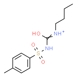 ChemSpider 2D Image | N-{[(4-Methylphenyl)sulfonyl]carbamoyl}-1-butanaminium | C12H19N2O3S