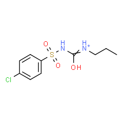 ChemSpider 2D Image | N-{[(4-Chlorophenyl)sulfonyl]carbamoyl}-1-propanaminium | C10H14ClN2O3S