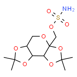 ChemSpider 2D Image | (2,2,7,7-Tetramethyltetrahydro-3aH-bis[1,3]dioxolo[4,5-b:4',5'-d]pyran-3a-yl)methyl sulfamate | C12H21NO8S