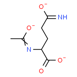 ChemSpider 2D Image | 4-Carboximidato-2-[(1-oxidanidylethylidene)amino]butanoate | C7H9N2O4