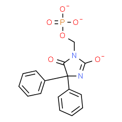 ChemSpider 2D Image | (2-Oxido-5-oxo-4,4-diphenyl-4,5-dihydro-1H-imidazol-1-yl)methyl phosphate | C16H12N2O6P